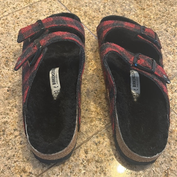 Birkenstock Red and Black Sandals with Adjustable Straps, these are un-worn. - Picture 4 of 6
